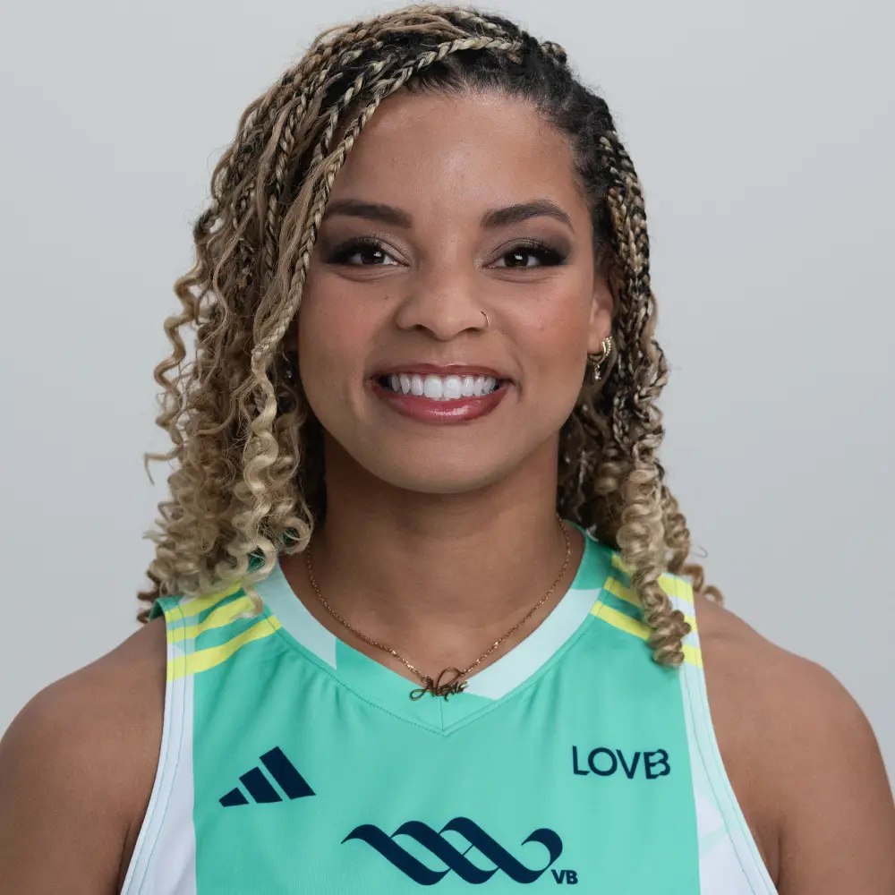 Portrait of Alexis Lexi Hart in her LOVB Minnesota jersey